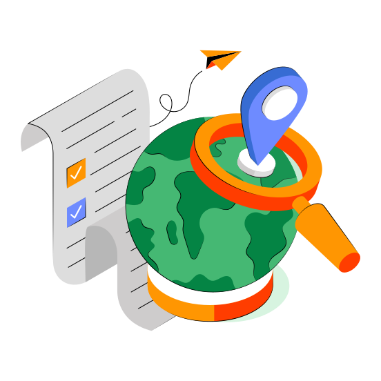Search Global Location, Search Direction, Global Navigation, Geolocation, Gps  illustration