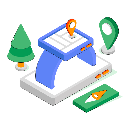 Smartwatch Location, Smartband, Smart Bracelet, Wristwatch, Smartwatch Direction  illustration