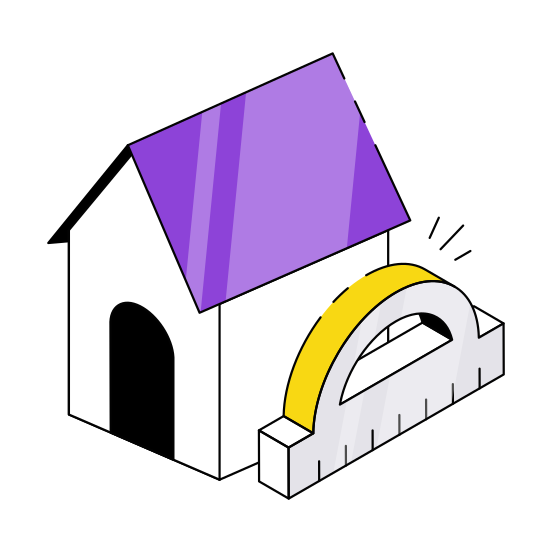 Home Measurement, House Measurement, Home Dimensions, House Dimensions, Building Measurements, illustration