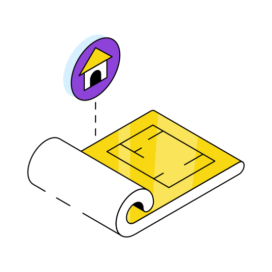 Home Plant, House Plant, Eco Home, Eco House, Homestead  illustration