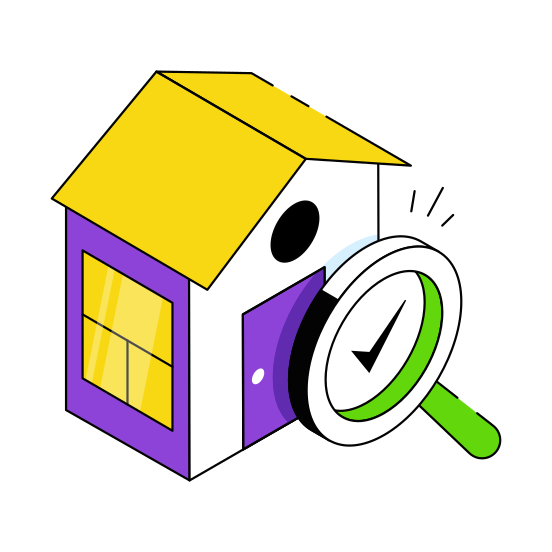 Home Relocation, Find Home, Find House, Search House, Search Home, illustration