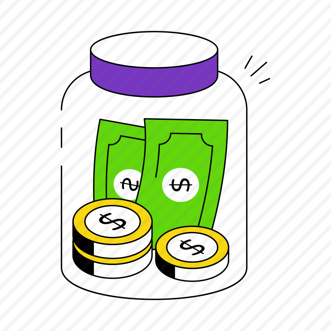 Money Jar, Money Box, Money Collection, Coins Jar, Coins Box preview