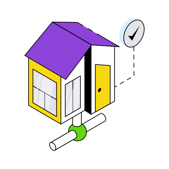 Network Home, Network House, Homestead, Accommodation, Residence illustration