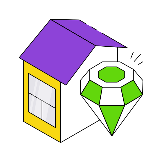 Precious Home, Precious House, Home, Homestead, Residence  illustration