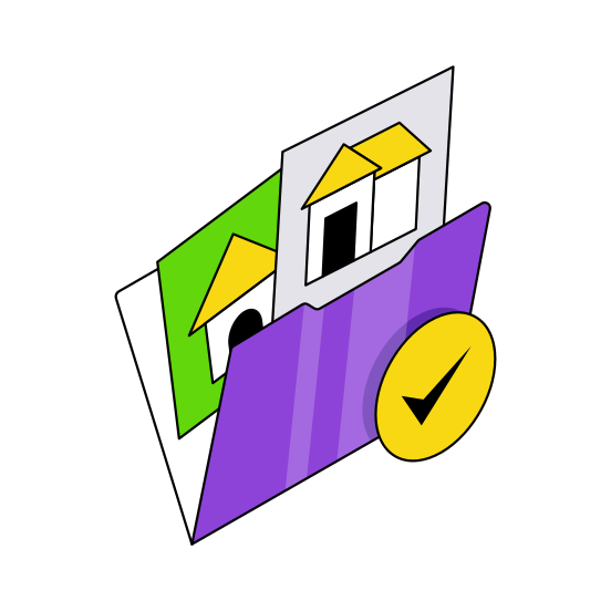 Property Folder, Property Document, Property Doc, Estate Document, Estate Doc illustration