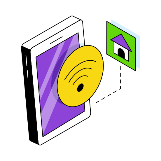 Smarthome, Smart House, Smart Building, Iot, Internet Of Things,  illustration