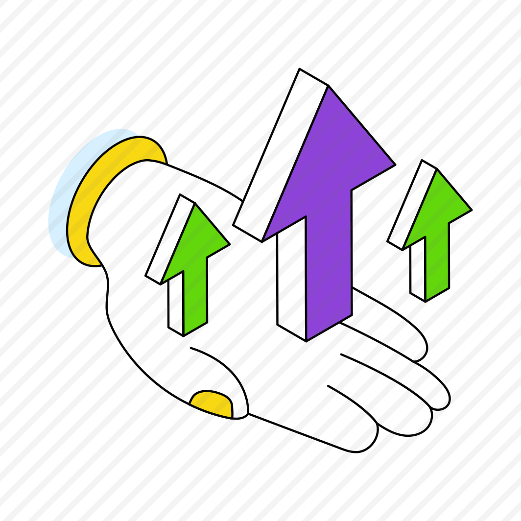 Upward Arrows, Growth Arrows, Analytics, Infographic, Station  preview