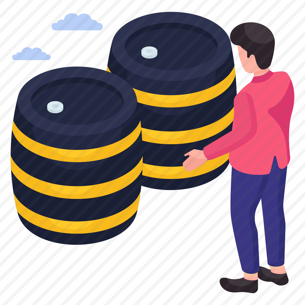 Oil Drums, Oil Casks, Oil Barrels, Petrol Drums, Petroleum preview