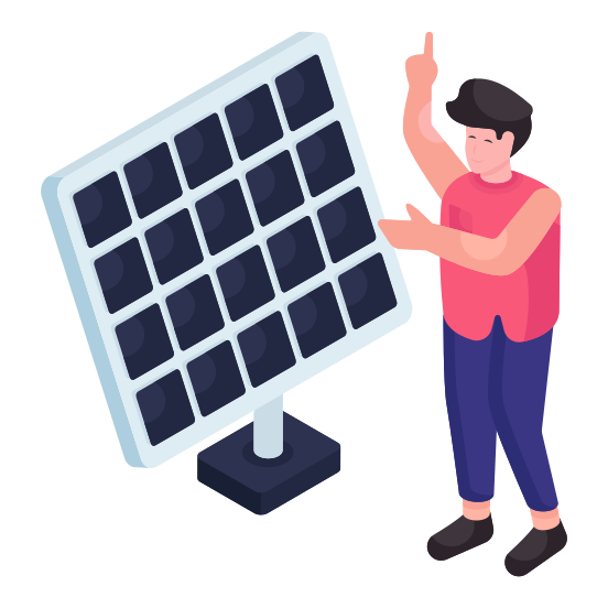 Solar Panel, Photovoltaic Cell, Solar Plate, Solar Energy, Energy Reservoir illustration