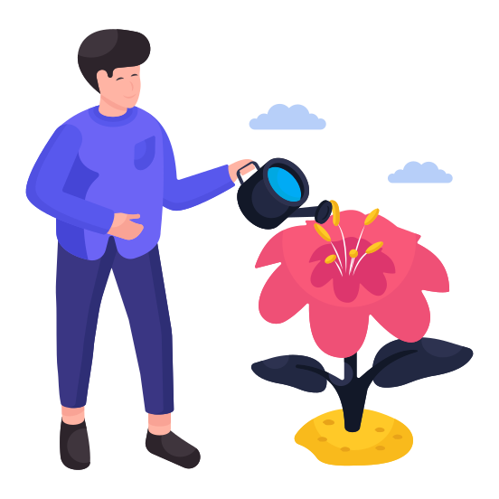 Water Pot, Water Sprinkler, Plant Watering, Gardening, Farming illustration