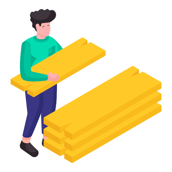 Wood Planks, Pile Of Wood, Plywood, Wood Stack, Timber illustration