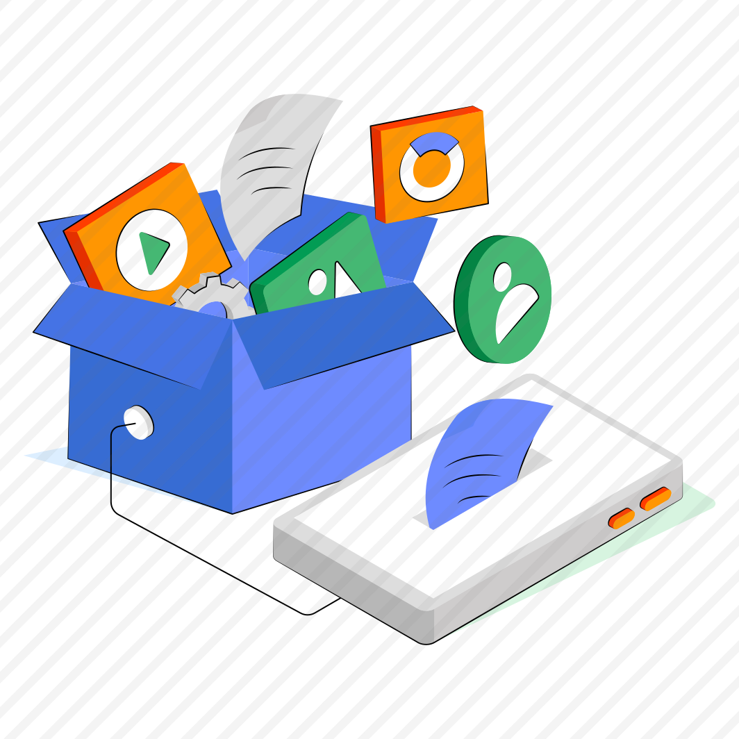 Social Media Box, Media Parcel, Media Package, Mobile Media, Mobile Multimedia  preview