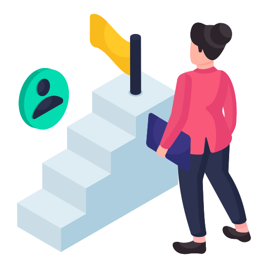 Career Ladder, Career Success, Career Growth, Career Advancement, Career Path illustration