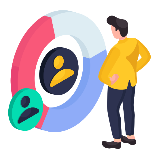 Employee Chart, Employee Analytics, Infographic, Statistics, Employee Data illustration