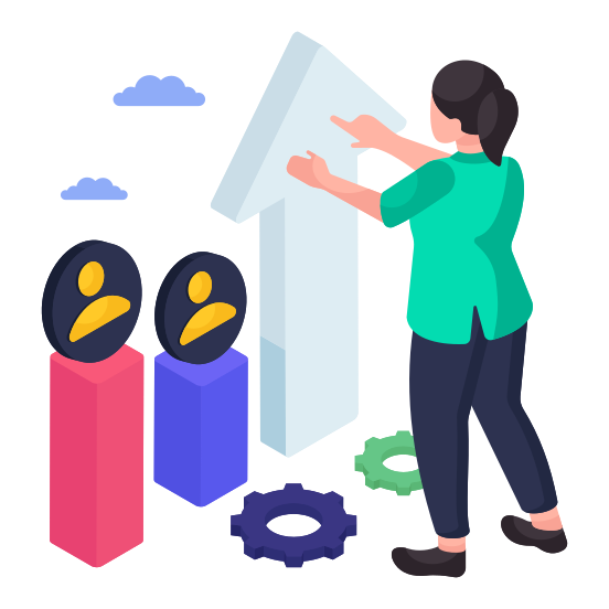 Employee Performance, Employee Assessment, Employee Ranking, Comparative Employee, Employee Growth illustration