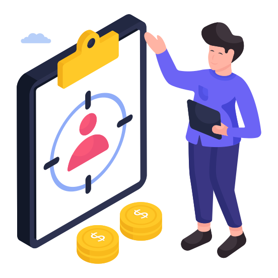 Headhunting, Target Profile, Target Person, Target Talent, Target User illustration