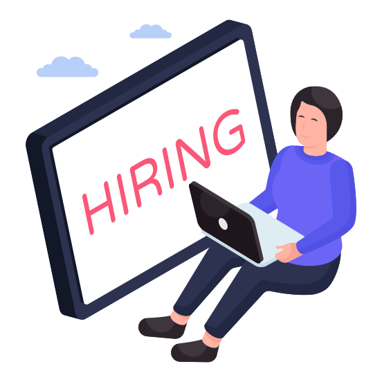 Hr, Human Resources, Online Hiring, Hiring Department, Digital Hiring illustration