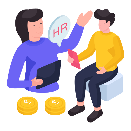 Hr Manager, Hiring Manager, Female Manager, Recruitment Manager, Professional Lady illustration
