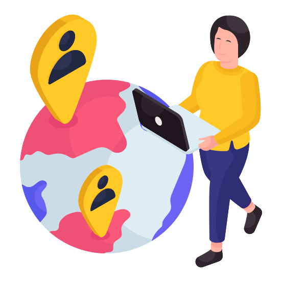 Person Location, Global User Location, Direction, Gps, Navigation, illustration