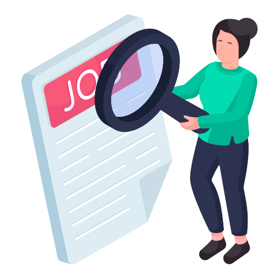 Search Job, Find Job, Search Employment, Job Analysis, Job Exploration illustration