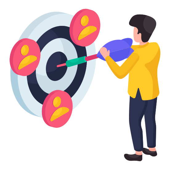 Target Persons, Aim, Objective, Goal, Purpose, illustration