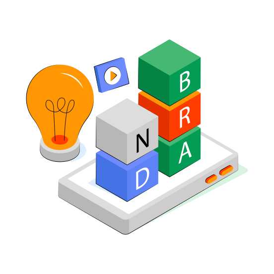 Brand Identity, Brand Idea, Innovation, Bright Idea, Creative Idea,  illustration