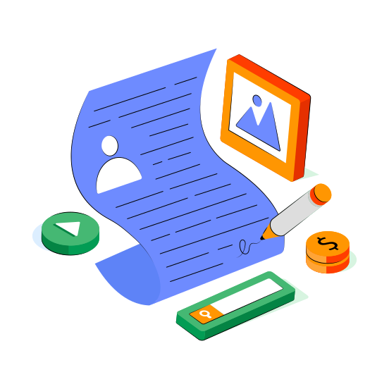 Cv Writing, Resume Writing, Paper Writing, Copywriting,  Writing  illustration