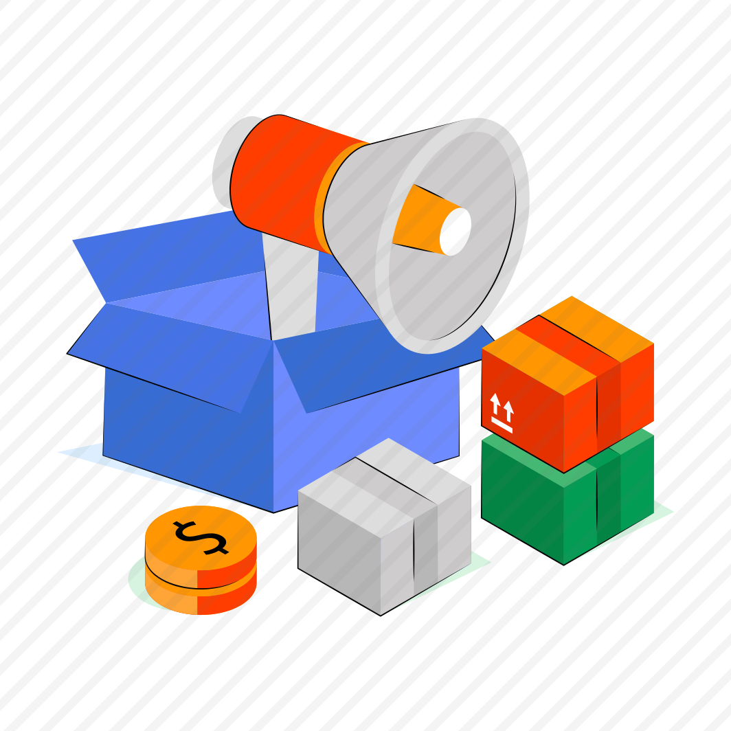 Marketing Box, Announcement Box, Logistic Campaign, Marketing Parcel, Marketing Package  preview