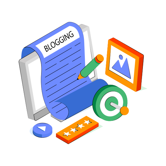 Online Content Writing, Article Writing, Online Writing, Copywriting,  Blog Writing  illustration