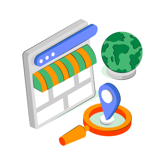 Search Online Shop, Web Store, Eshop, Estore, Ecommerce illustration