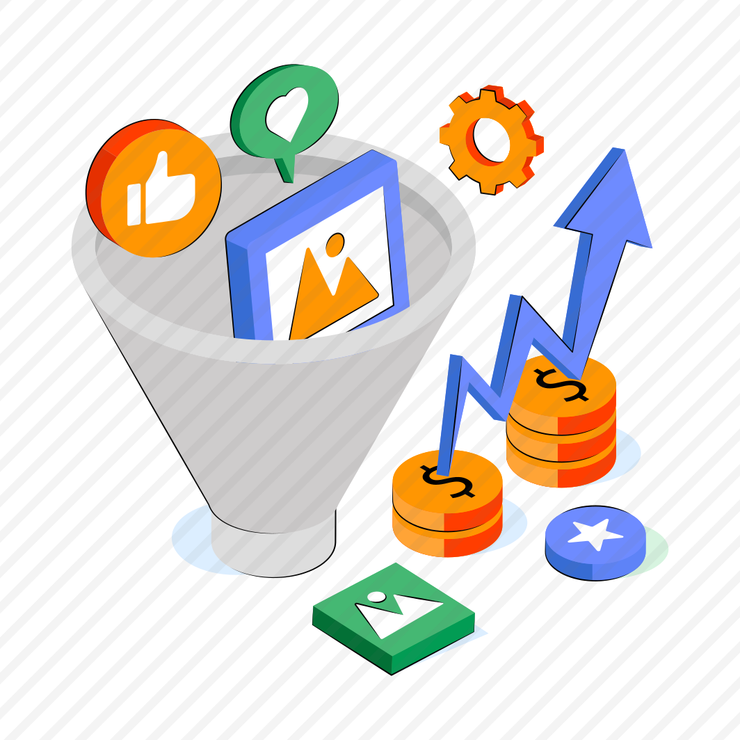 Social Media Filtration, Social Media Extraction, Social Media Pouring, Social Media Funnel, Pouring Channel,  preview
