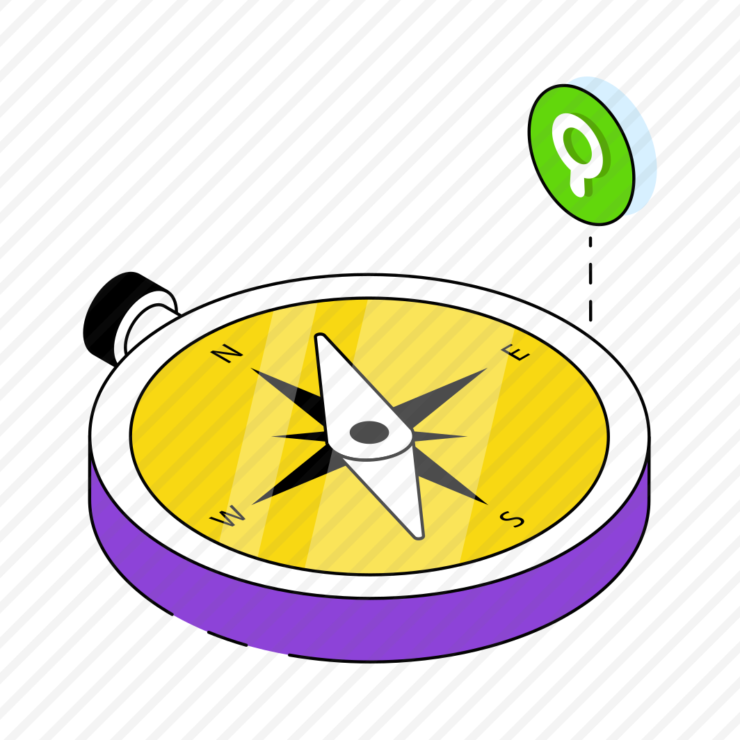 Compass, Windrose, Magnetic Tool, Orientation, Direction Tool, preview