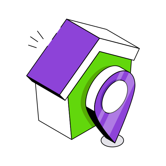 Home Location, Home Direction, Home Gps, Navigation, Geolocation  illustration