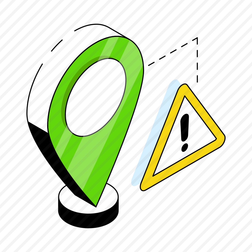 Location Error, Location Problem, Location Warning, Direction, Gps,  preview