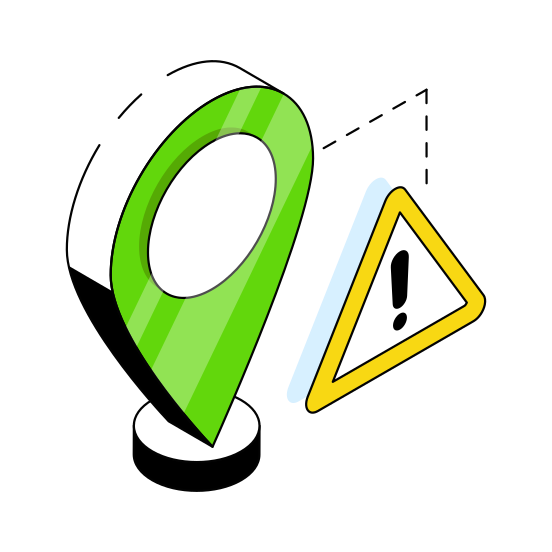 Location Error, Location Problem, Location Warning, Direction, Gps,  illustration