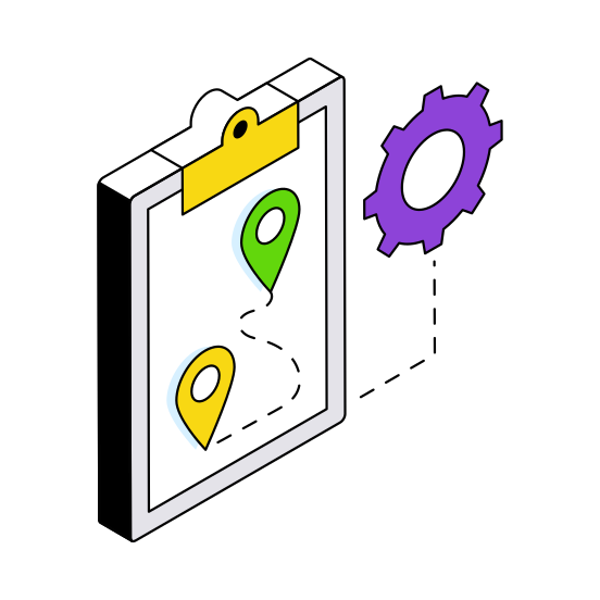 Location Setting, Location Management, Location Configuration, Location Config,  illustration