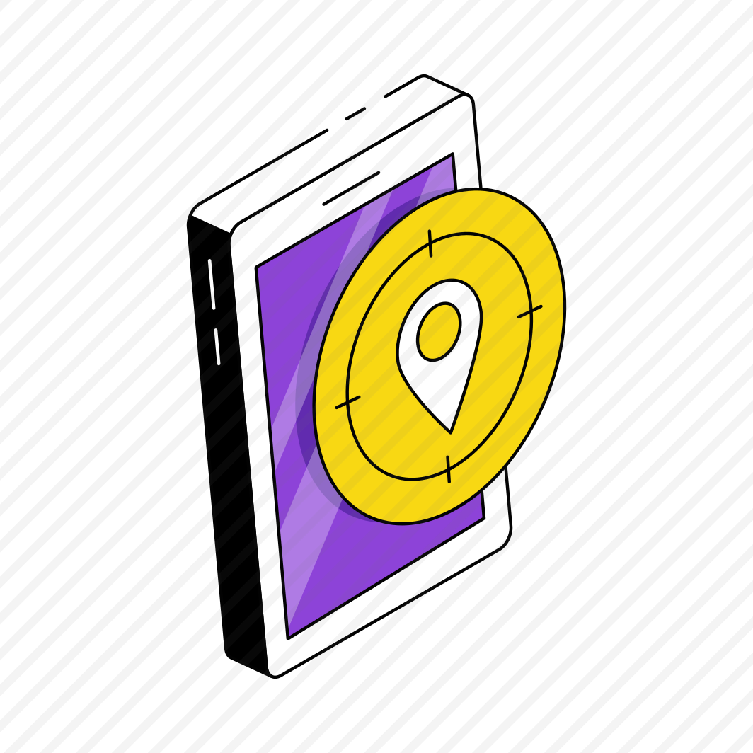 Mobile Current Location, Target Location, Direction, Gps, Navigation,  preview