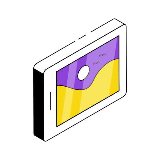 Mobile Landscape, Online Gallery, Online Image, Online Photo, Online Photograph illustration