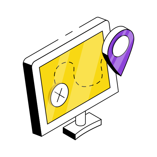 No Route, No End Point, No Direction, Gps, No Destination,  illustration