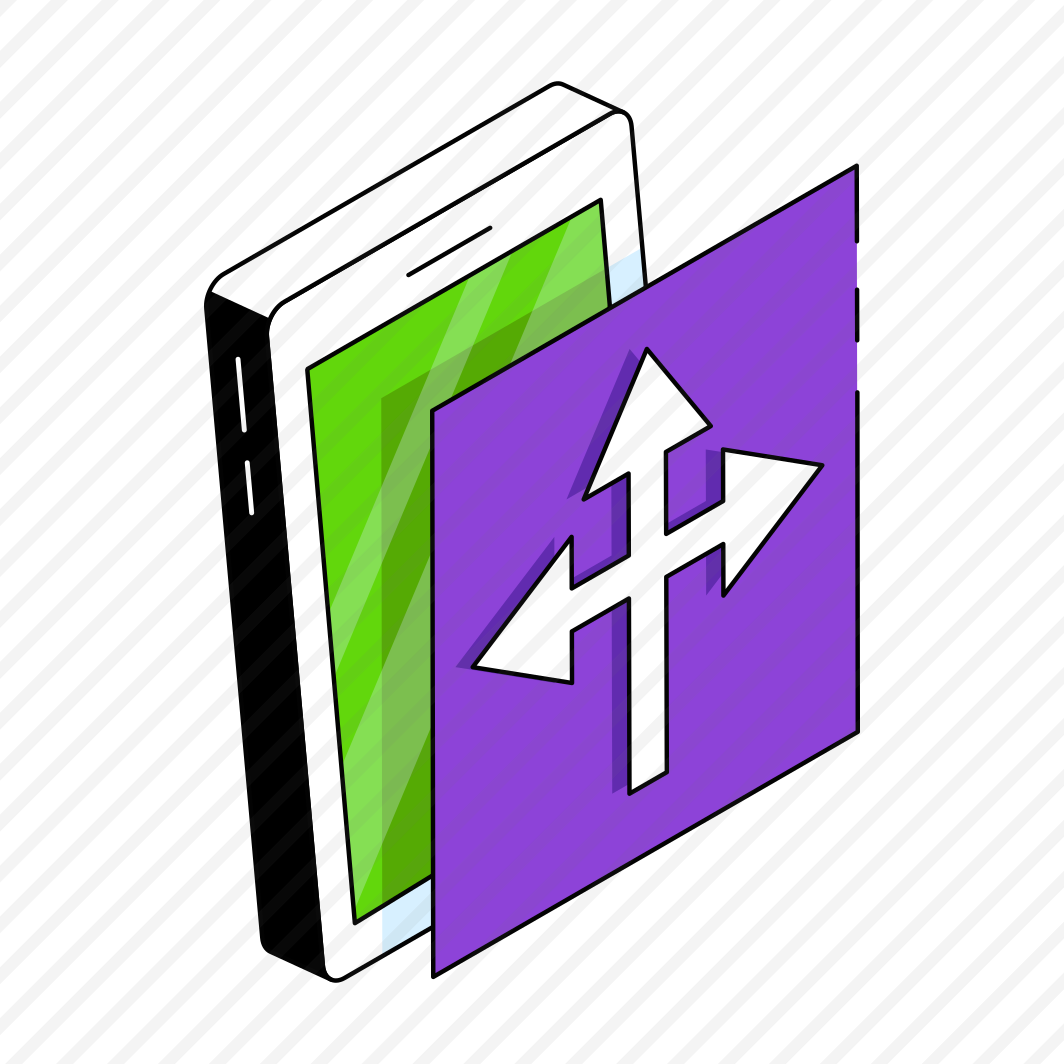 Triple Direction Arrows, Navigation Arrows, Pointing Arrows, Mobile Arrows, Arrowheads preview