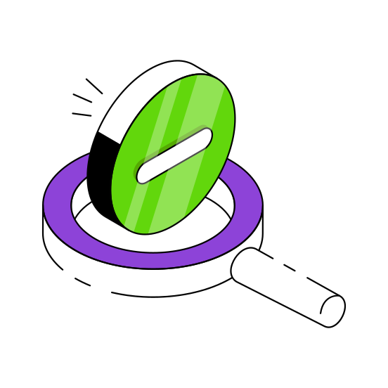 Zoom Out, Magnifier, Magnifying Glass, Loupe, Exploration  illustration