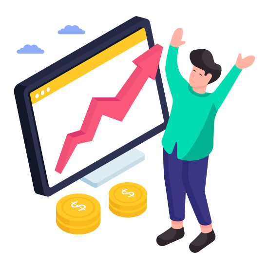 Business Data, Online Progress Chart, Data Analytics, Online Statistics, Infographic, illustration