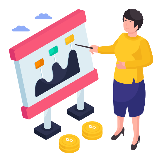 Business Presentation, Business Education, Business Lecture, Business Teaching, Business Training illustration