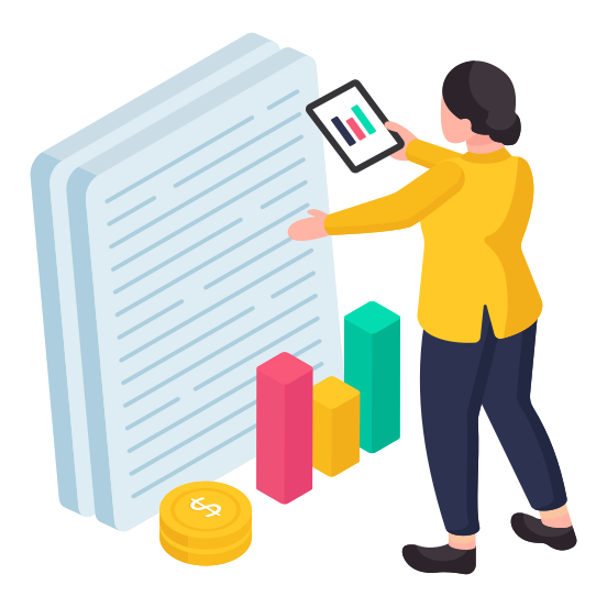 Business Report, Data Analytics, Infographic, Statistics, Business Document, illustration