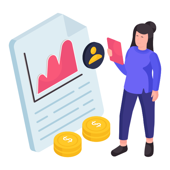 Business Report, User Analytics, Infographic, Statistics, Business Data, illustration