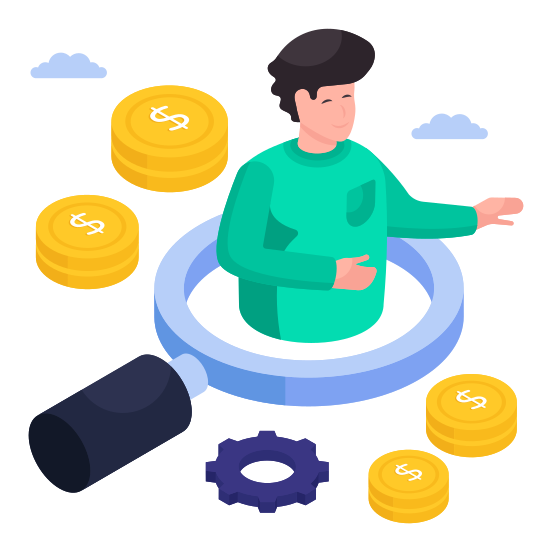 Headhunting, Search Profile, Search Resource, Search Talent, Search Employee illustration