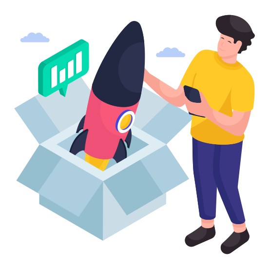 Launch Product, Startup, Commencement, Initiation, Mission, illustration