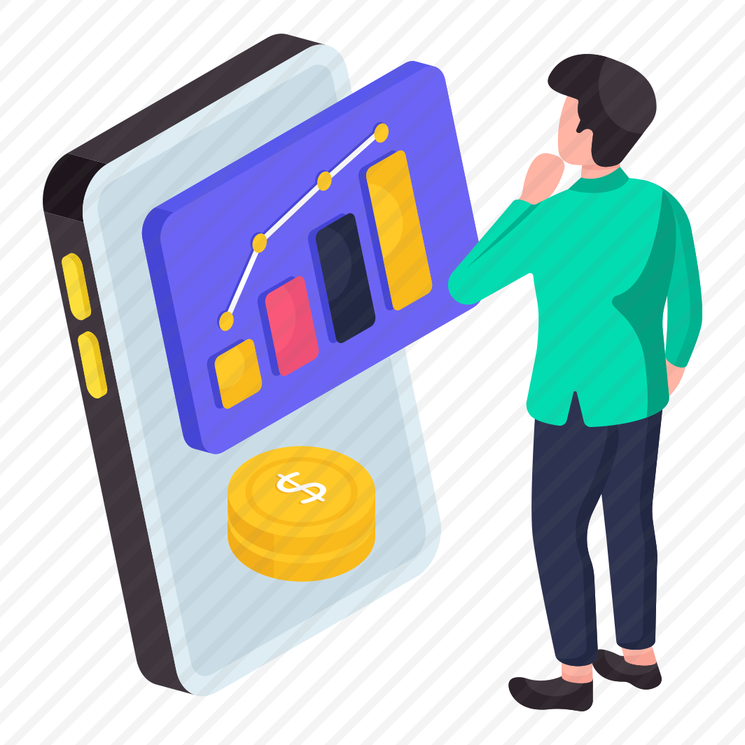 Mobile Chart, Mobile Business Data, Data Analytics, Mobile Infographic, Mobile Statistics, preview