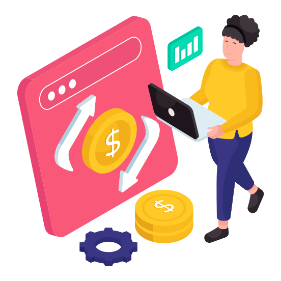 Money Flow, Money Rotation, Financial Flow, Financial Rotation, Dollar Flow illustration
