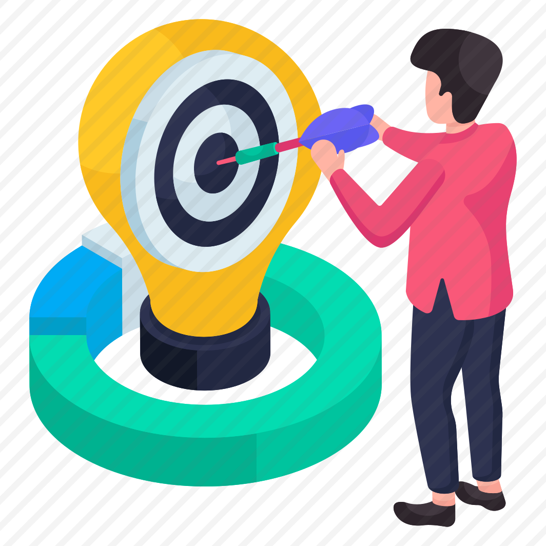 Target Idea, Creative Idea, Innovation, Bright Idea, Lightbulb preview
